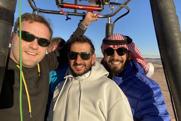 Ballonvaren met 2 VIP gasten